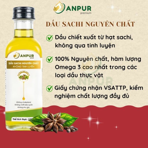 DẦU SACHI NGUYÊN CHẤT KHÔNG TINH LUYỆN